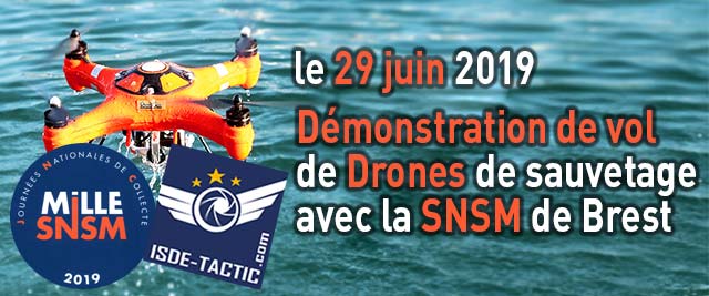 Démonstration de vol de drones de sauvetage avec la SNSM de Brest