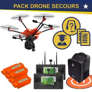 Sélection drone, caméra, accessoire, accompagnement pour les secours