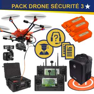 Pack drone, caméra, accessoire, accompagnement pour les sécurité